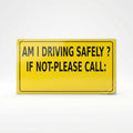 Sticker for "Am I driving safely"